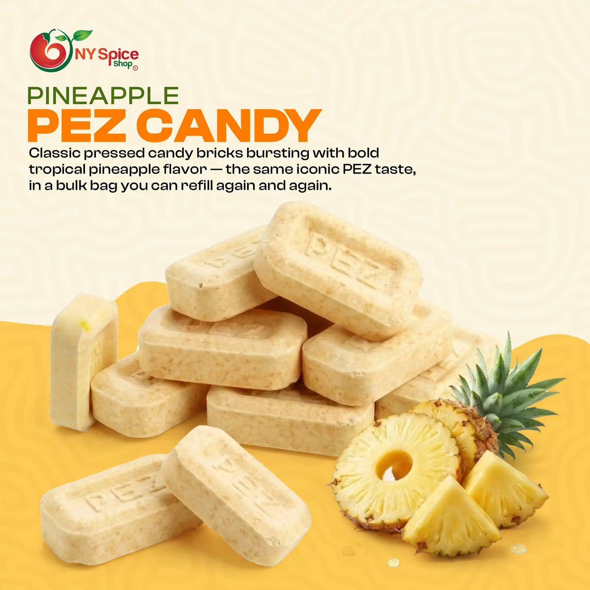PEZ Sour Pineapple Candy Unwrapped