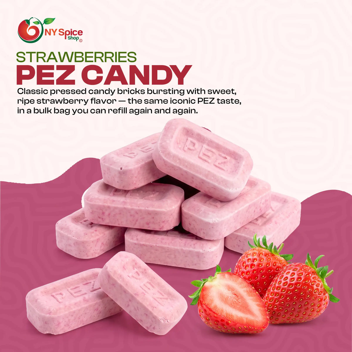 PEZ Strawberry Candy Unwrapped