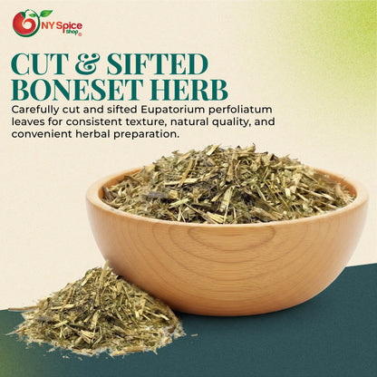 Boneset Herb (Eupatorium Perfoliatum) Cut & Sifted