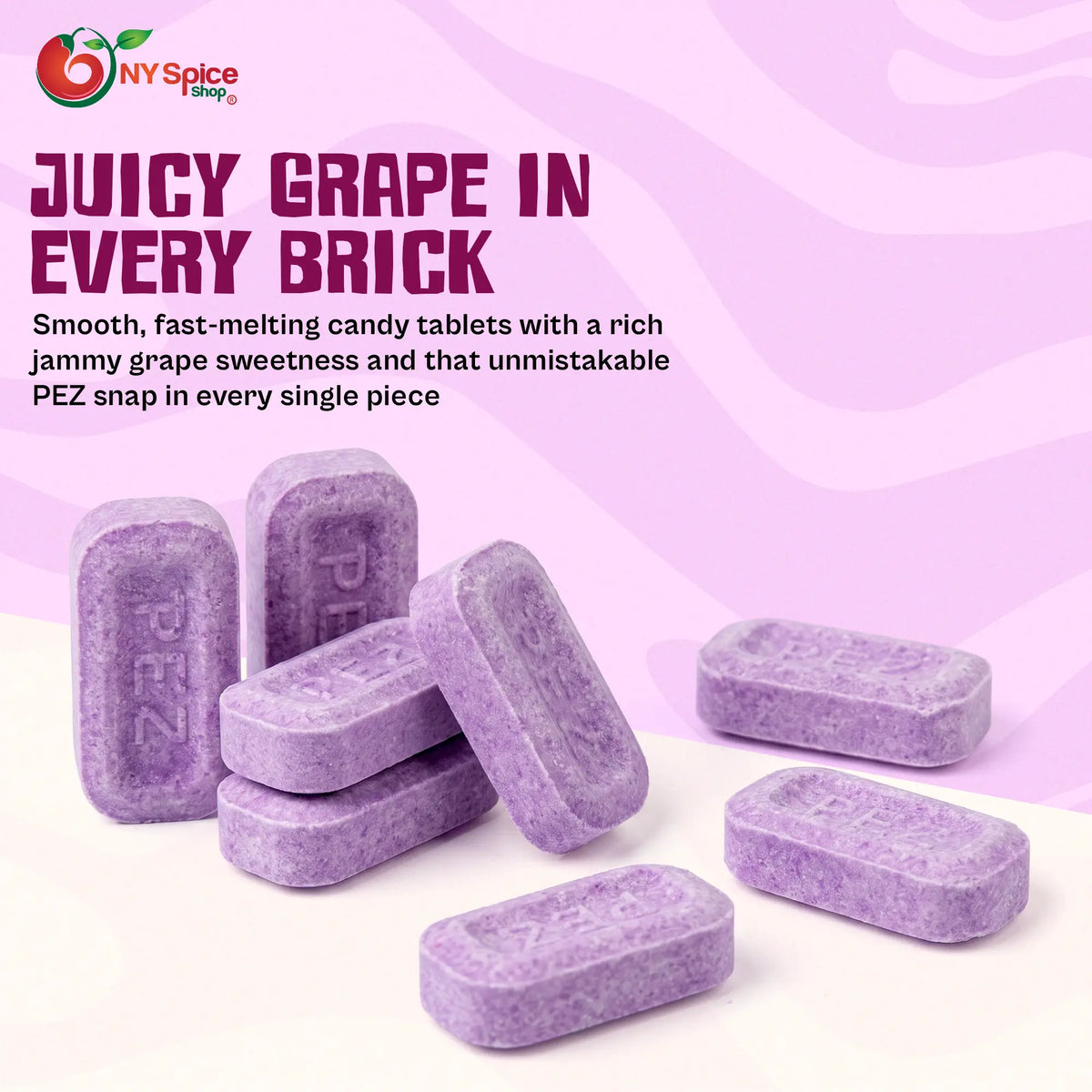 PEZ Grape Candy Unwrapped - NY  SPICE  SHOP 