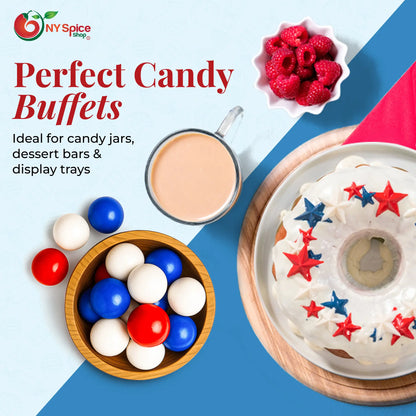 Red, Blue & White Gumballs