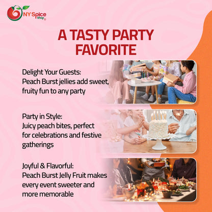 Peach Fruit Filled Gummy - NY Spice Shop