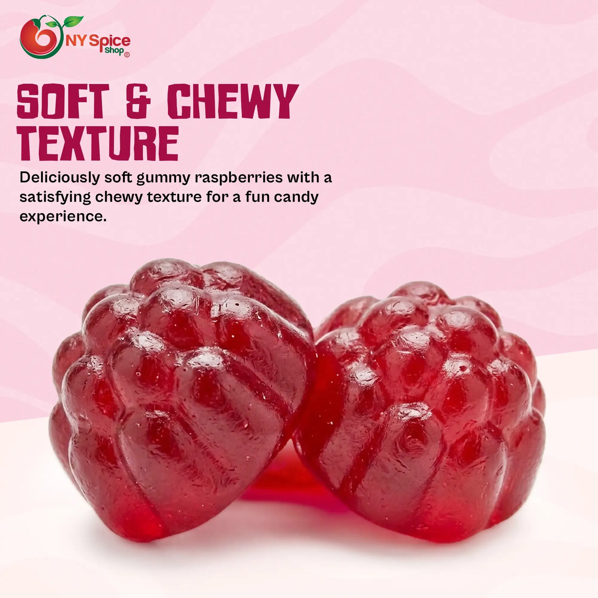 Berry Red Gummi Raspberries - NY Spice Shop