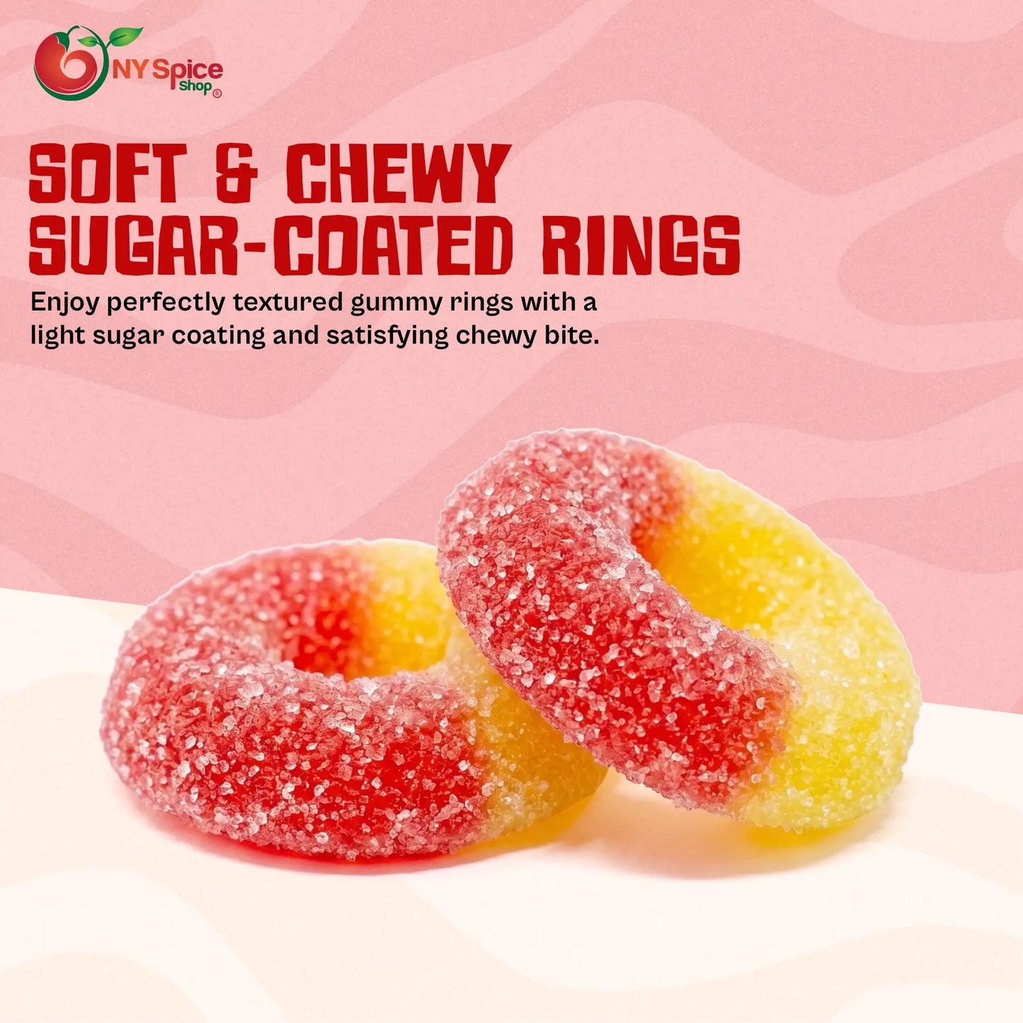 Strawberry and Banana Gummy Rings - NY Spice Shop