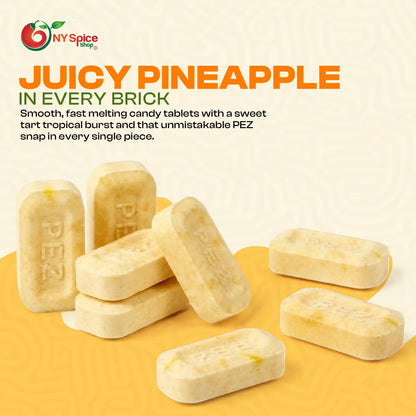 PEZ Sour Pineapple Candy Unwrapped