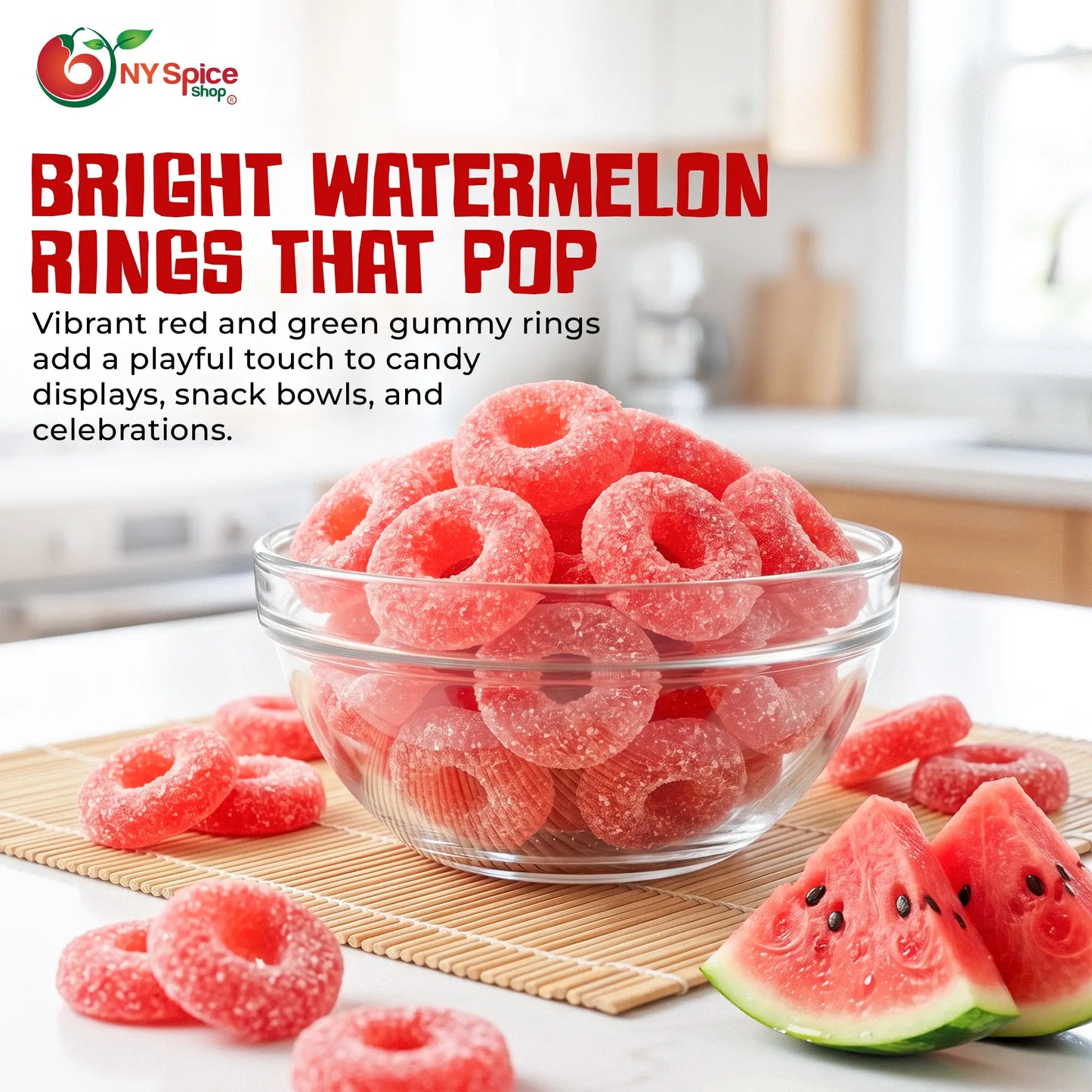 Gummy Watermelon Rings - NY Spice Shop