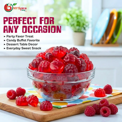 Berry Red Gummi Raspberries - NY Spice Shop