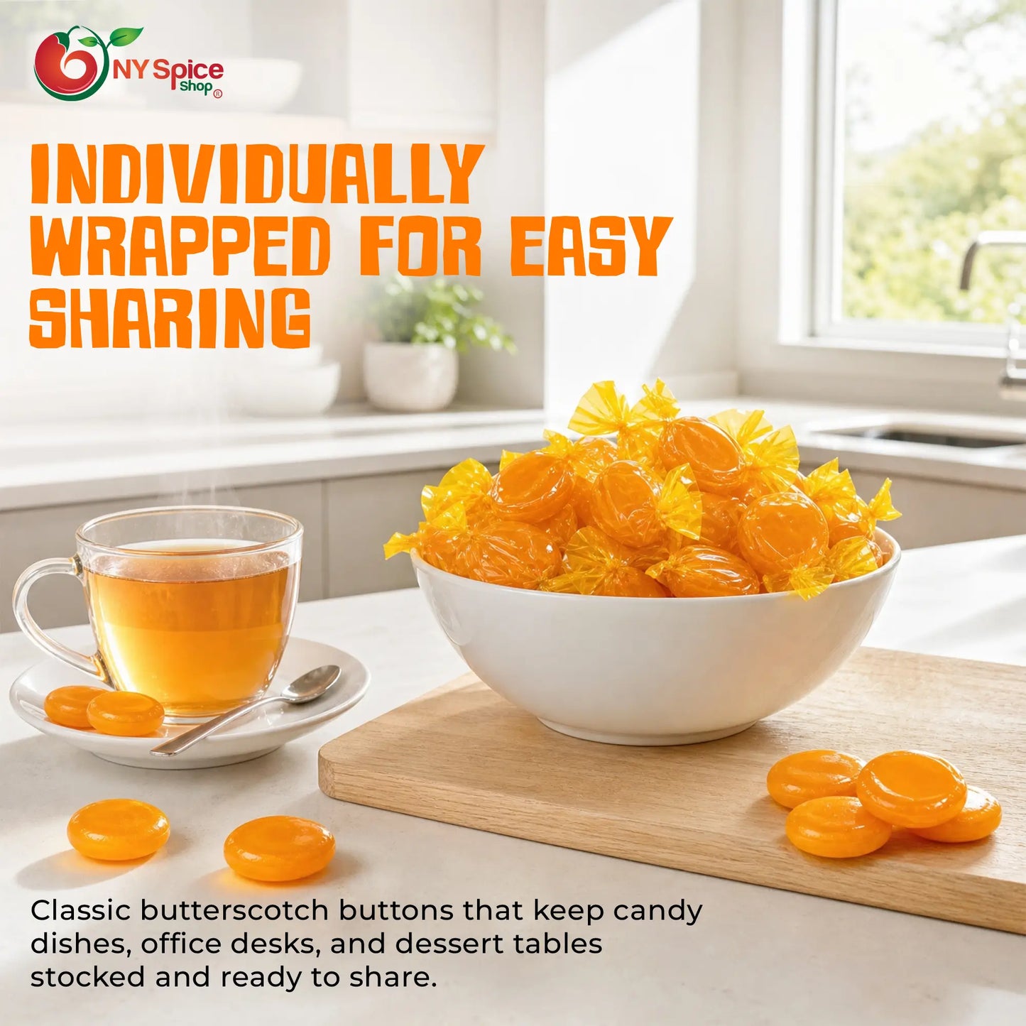 Butterscotch Buttons - Hard Butterscotch Candy