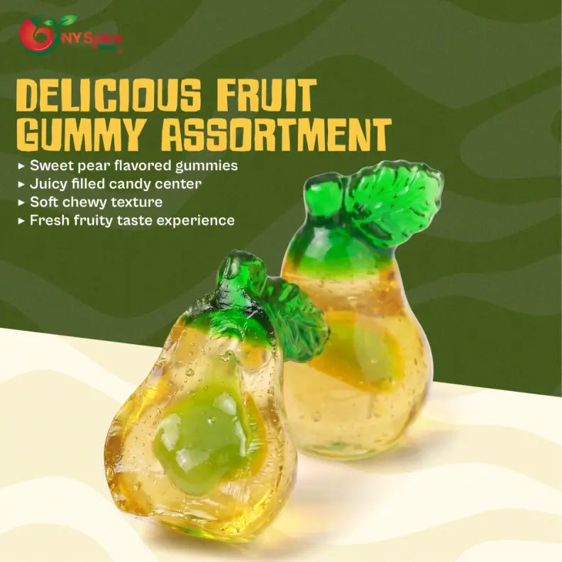 3D Gummy Filled Fruit Pears - NY Spice Shop