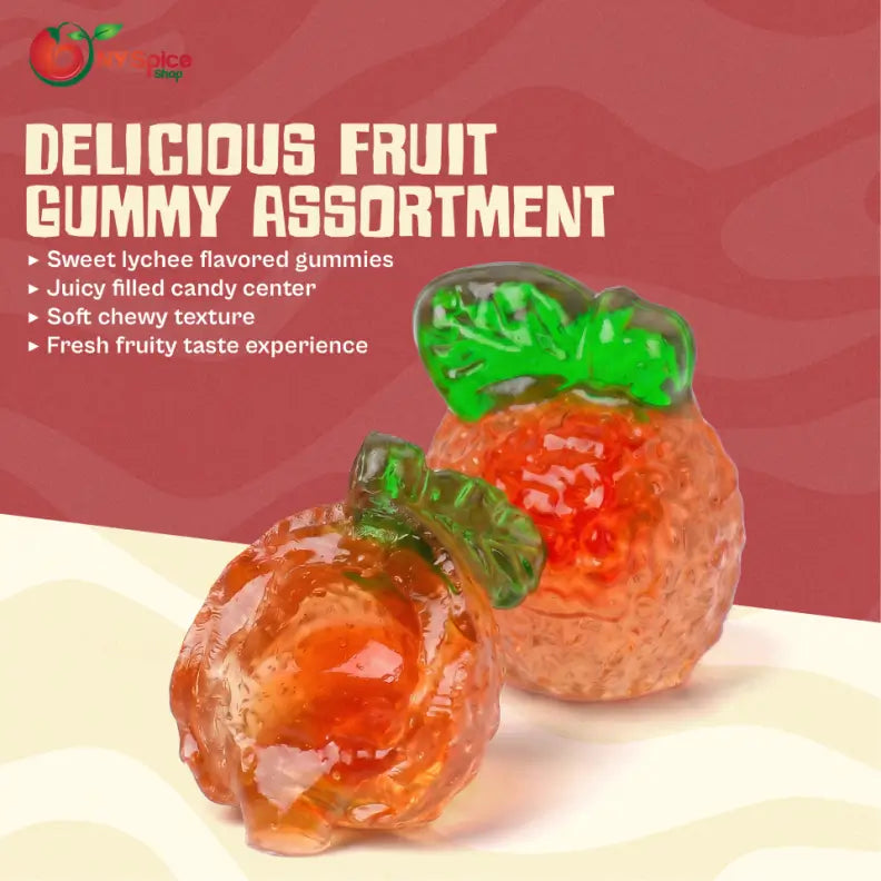 3D Gummy Filled Fruit Lychees - NY Spice Shop