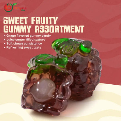 3D Gummy Filled Fruit Grapes - NY Spice Shop