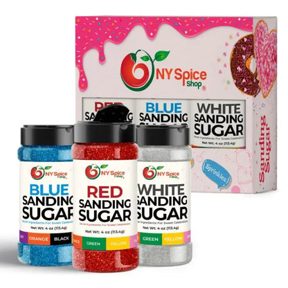Red-White-Blue Sanding Sugar - NY Spice Shop