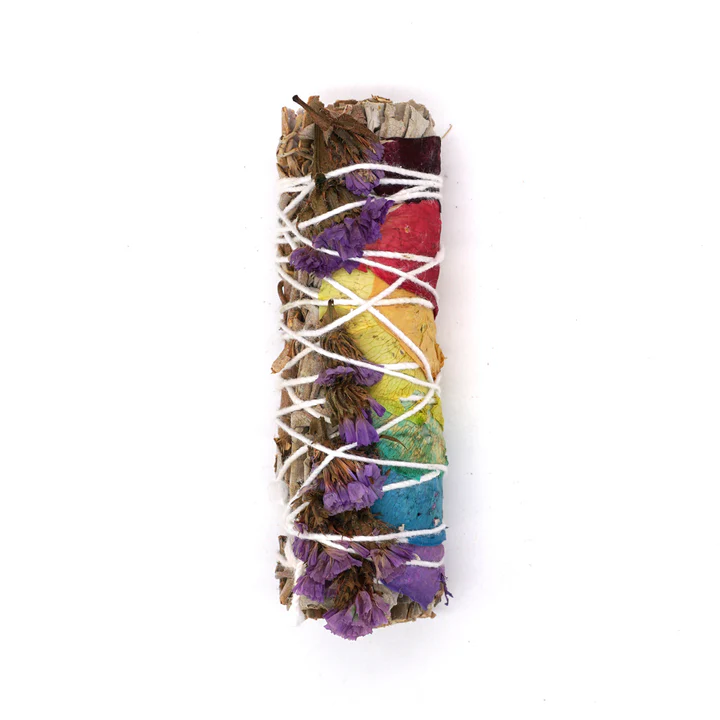 7 Chakra White Sage & Purple Sinuata Stick - NY Spice Shop