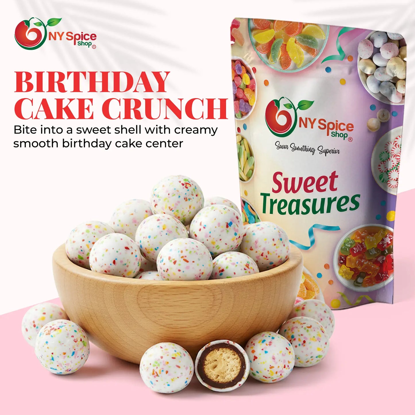 Birthday Cake Malt Balls - NY Spice Shop