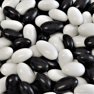 Black Tie Almonds - Black & White Candy Coating - NY Spice Shop