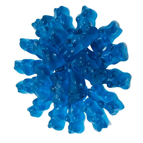 NEW Jiggly Pets Gummymals BLUE Interactive Super Squishy Gummy