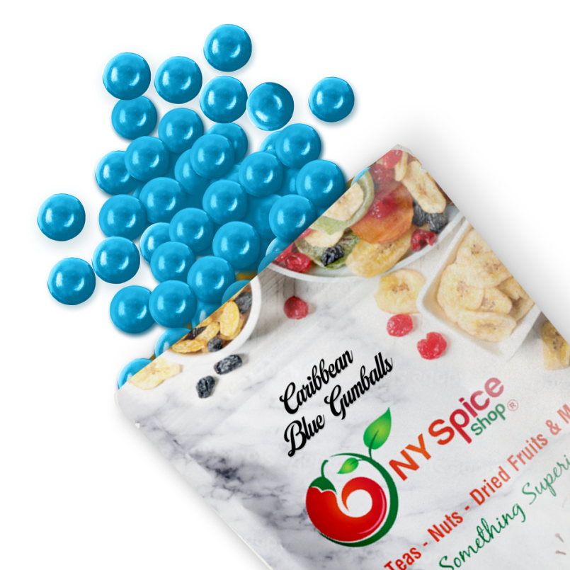 Caribbean Blue Gumballs - Blueberry Flavor - NY Spice Shop