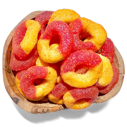 Chamoy Spicy Gummy Peach Rings-NY spice shop 