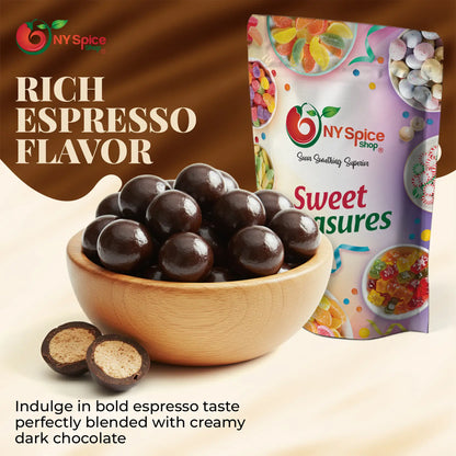 Dark Chocolate Espresso Malt Balls - NY Spice Shop