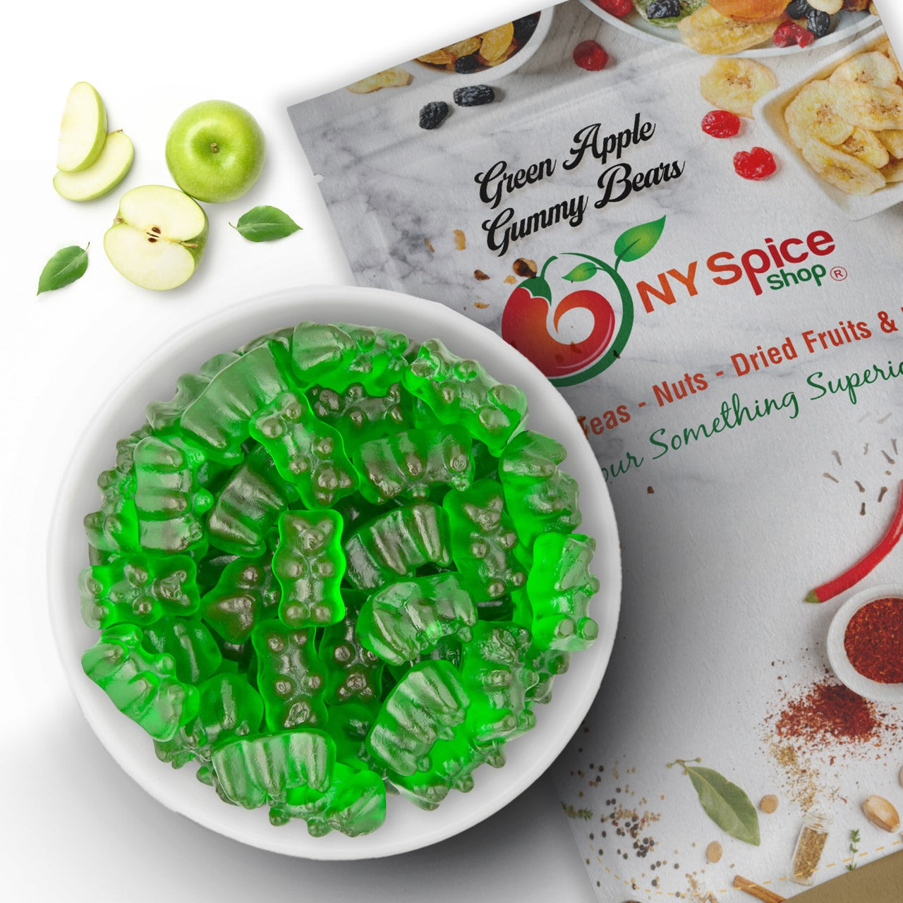 Green Apple Gummy Bears - NY Spice Shop 