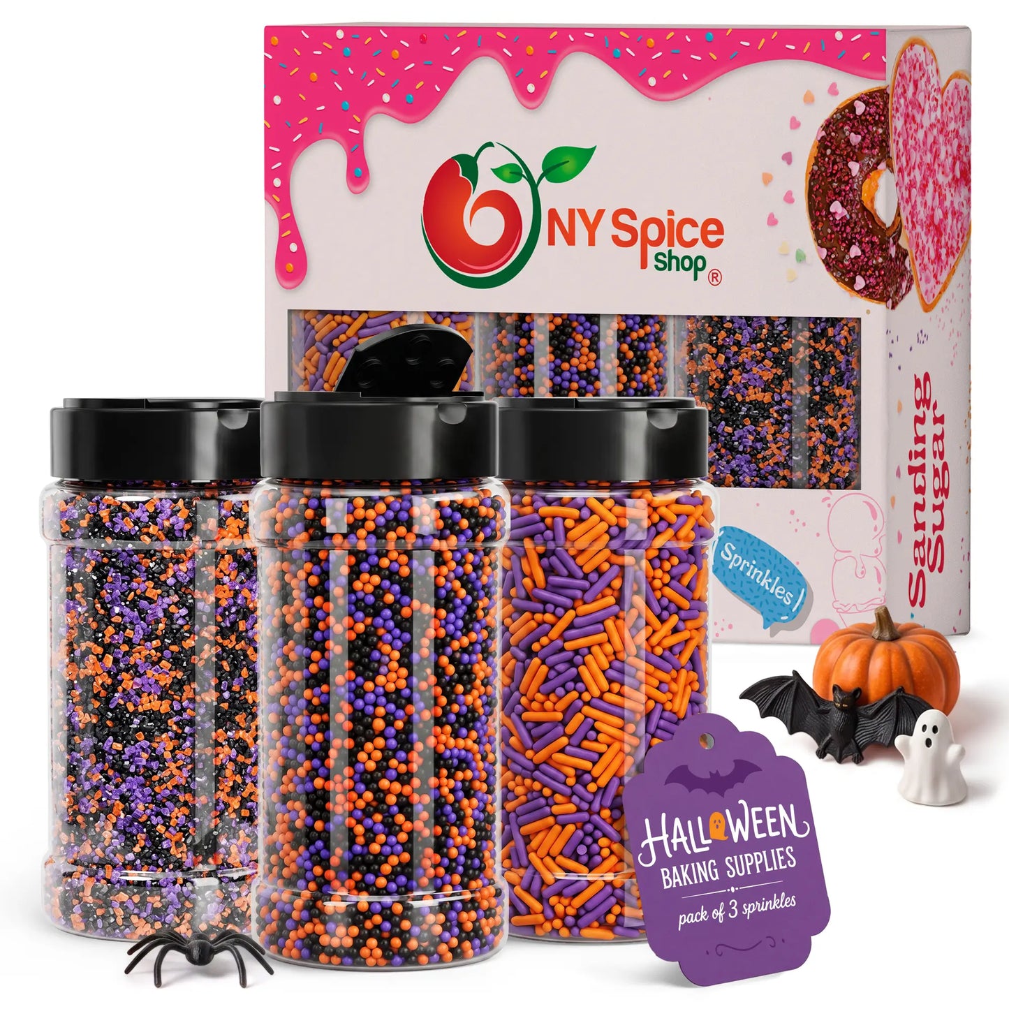 Halloween Baking supplies - Nonpareils, Sprinkles & Sanding sugar