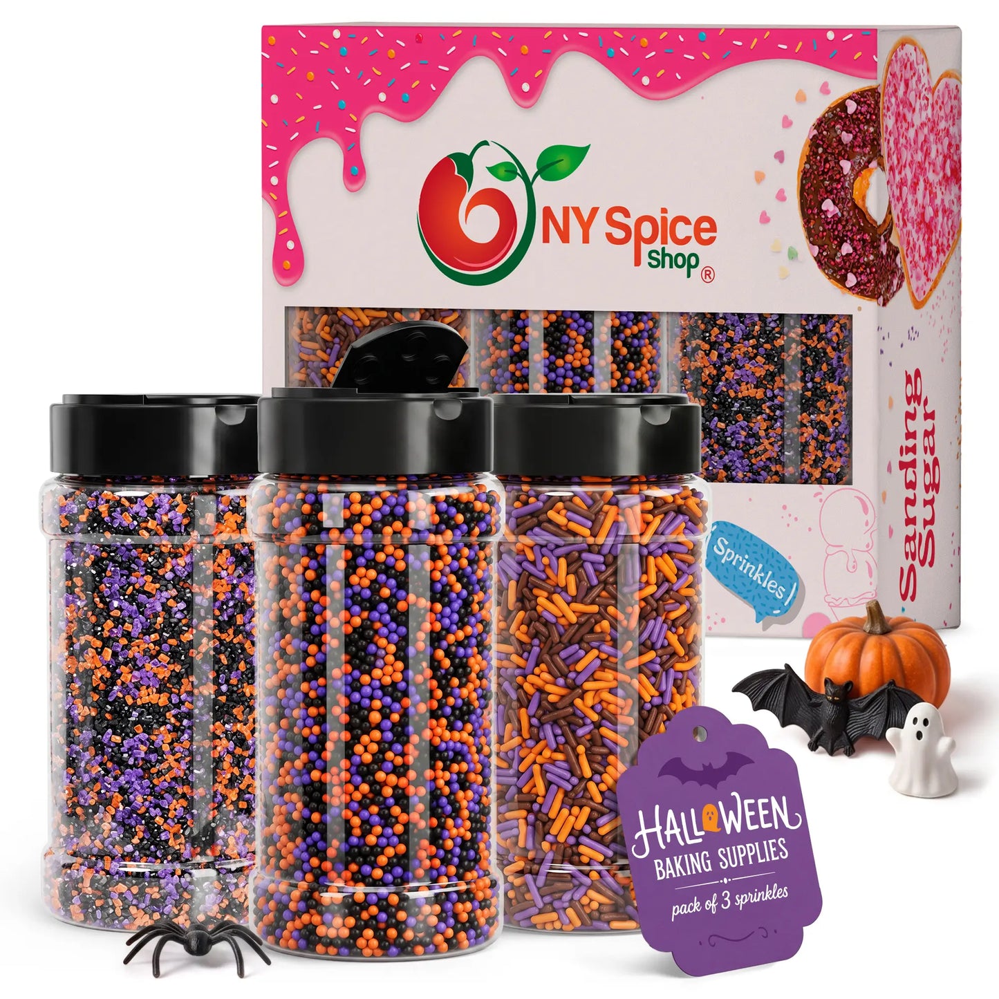 Halloween Baking supplies - Nonpareils, Sprinkles & Sanding sugar