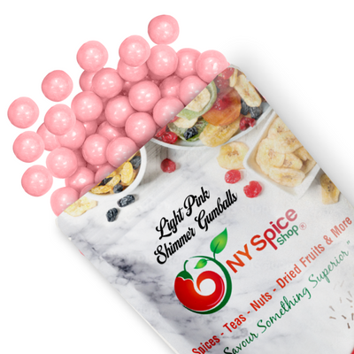 Light Pink Shimmer Gumballs - Tutti Frutti Flavor - NY Spice Shop