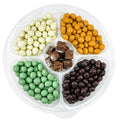 Mix Espresso Beans with Fudge Caramel Squares Tray