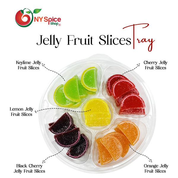 Fruit Jelly Slices, Assorted Mini 8 oz by OliveNation