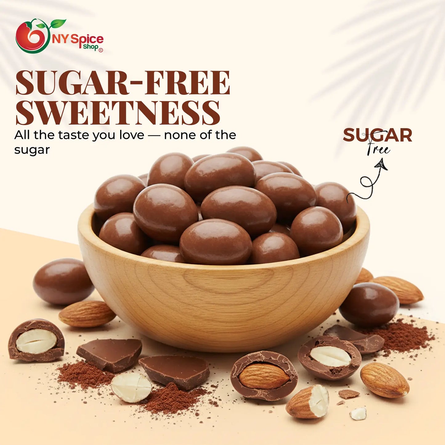 Milk Chocolate-Covered Almonds - Sugar Free - NY Spice Shop