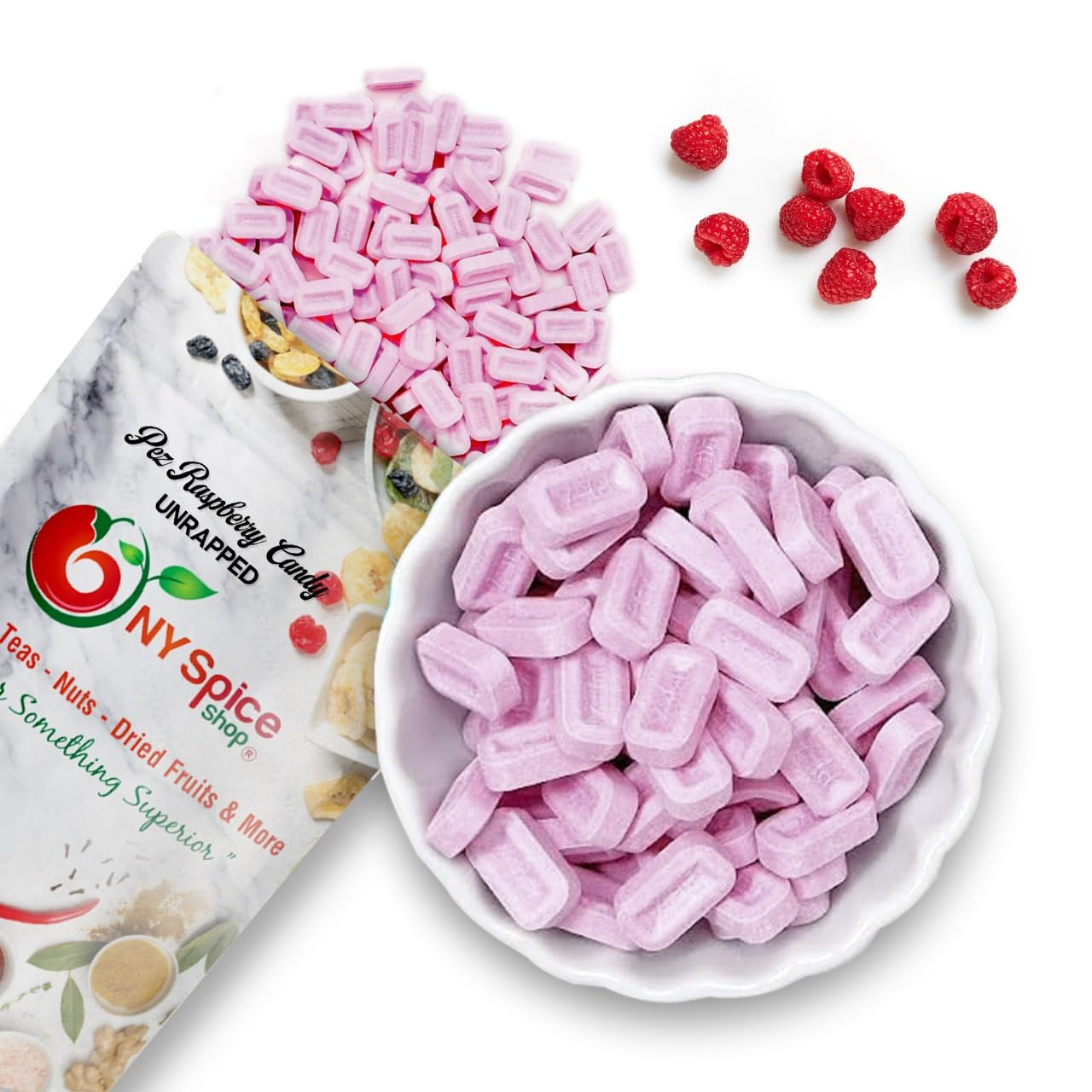 PEZ Raspberry Candy Unwrapped - NY Spice Shop