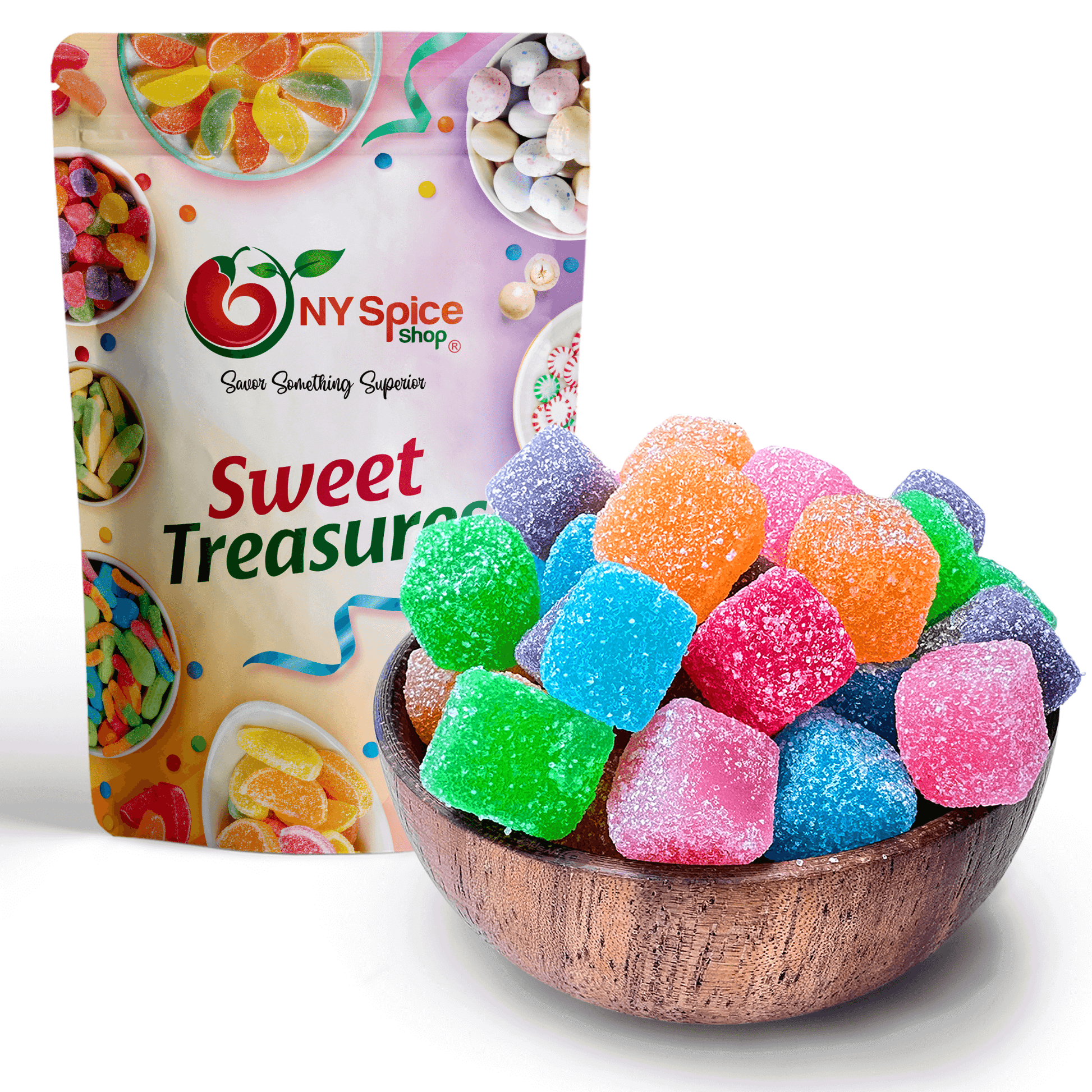 Sour Chewy Gummy Cubes - NY Spice Shop