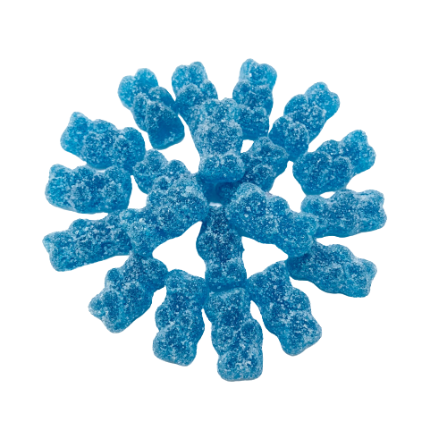Sour Blastin' Blue Raspberry Gummy Bears - NY Spice Shop