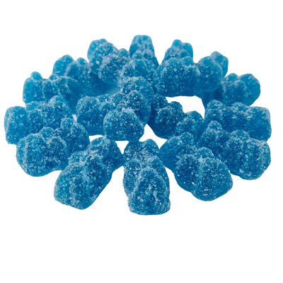 Sour Blastin' Blue Raspberry Gummy Bears - NY Spice Shop