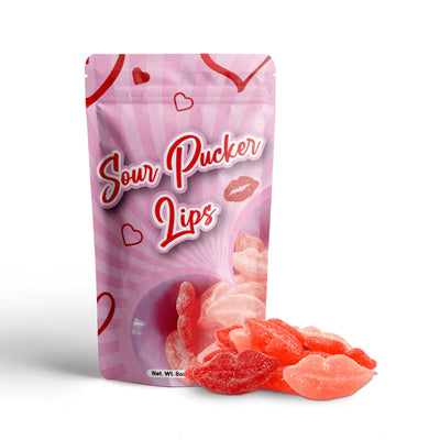 Red & White Sour Gummy Hearts - NY Spice Shop