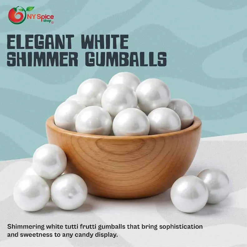 White Shimmer Gumballs - NY Spice Shop