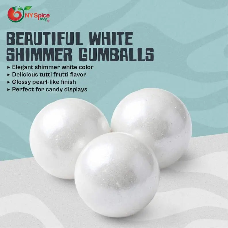 White Shimmer Gumballs - NY Spice Shop