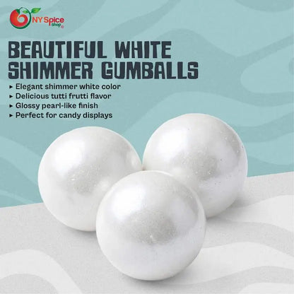 White Shimmer Gumballs - NY Spice Shop