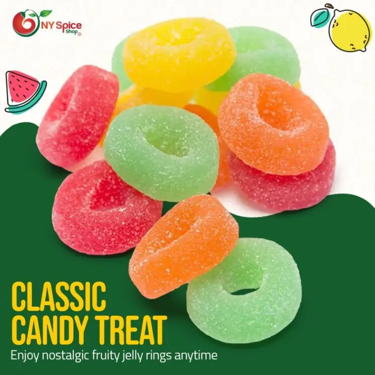 Assorted Fruit Jelly Rings - NY Spice Shop