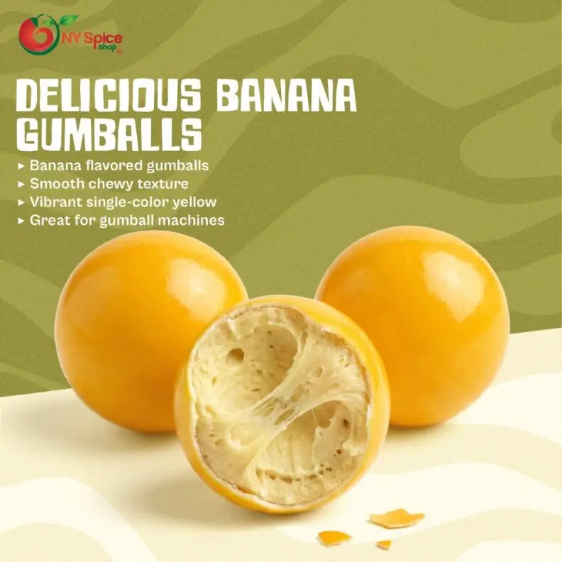 Yellow Gumballs - Banana Flavor -NY Spice Shop
