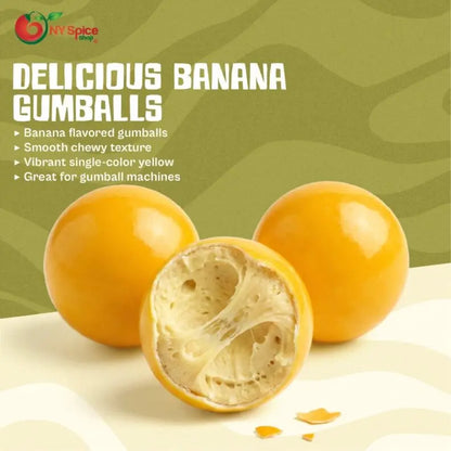 Yellow Gumballs - Banana Flavor -NY Spice Shop