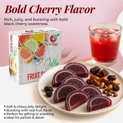 Black Cherry Jelly Fruit Slices - NY Spice Shop