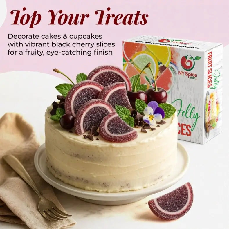 Black Cherry Jelly Fruit Slices - NY Spice Shop