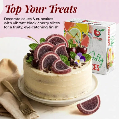 Black Cherry Jelly Fruit Slices - NY Spice Shop
