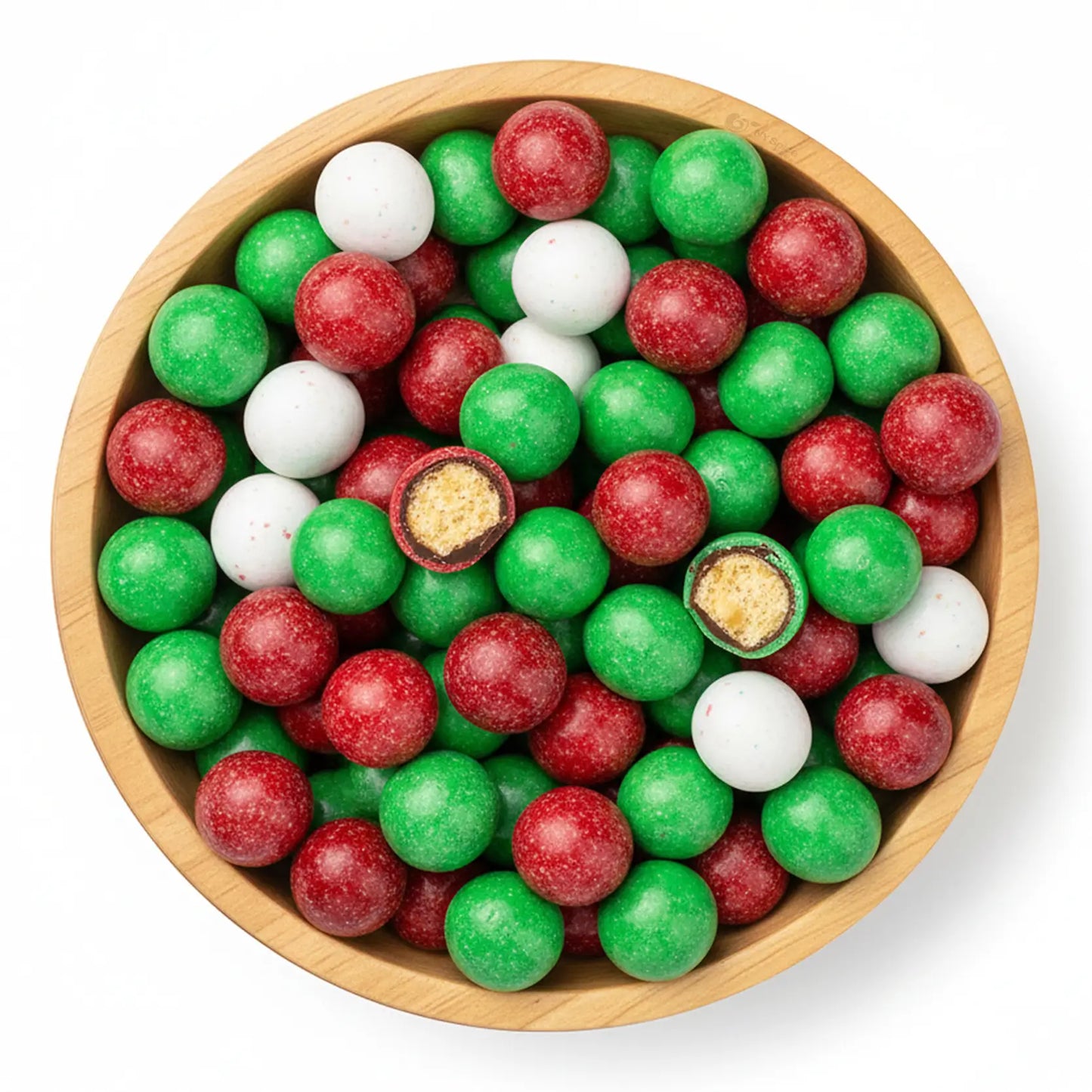 Christmas Malt Balls, Milk Chocolate Malt Balls | Red, White, Green