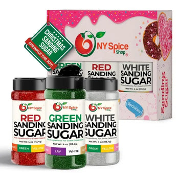 Red-White-Green Sanding Sugar (Pack of 3)