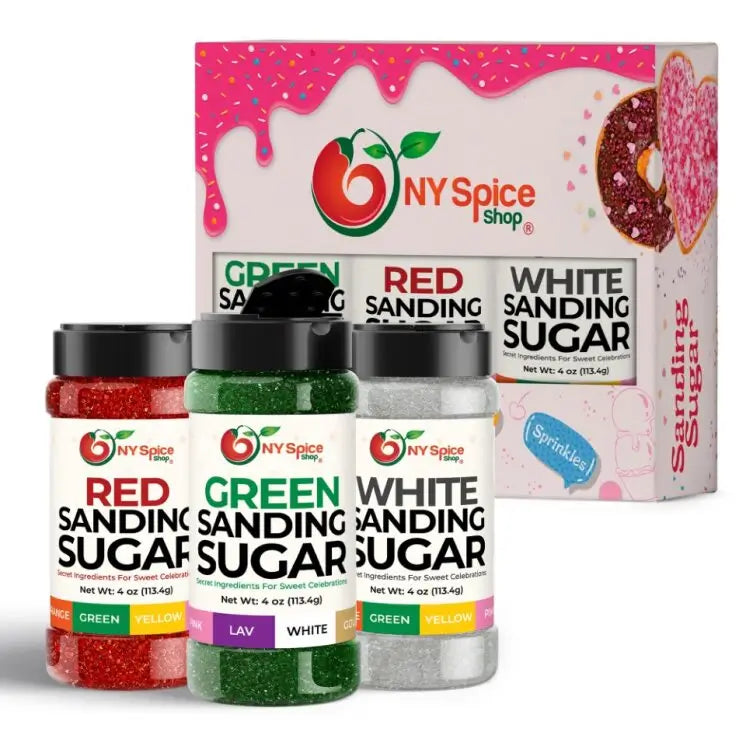 Red-White-Green Sanding Sugar  - NY Spice Shop
