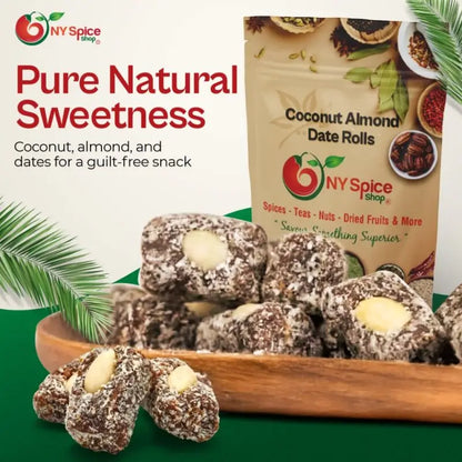 Coconut Almond Date Rolls - NY Spice Shop