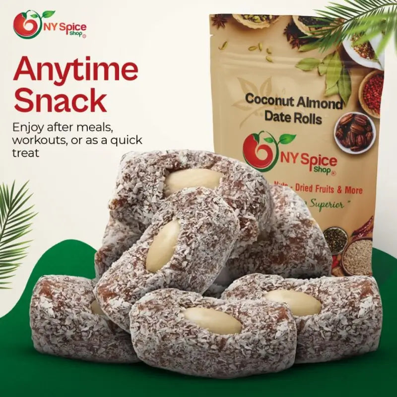 Coconut Almond Date Rolls - NY Spice Shop