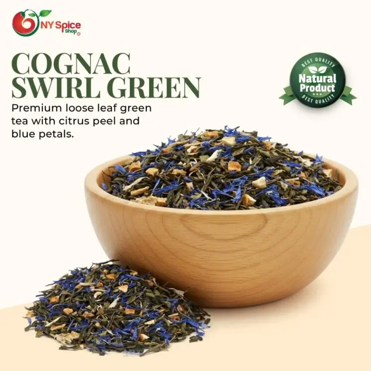 Cognac Swirl Green Tea - NY Spice Shop